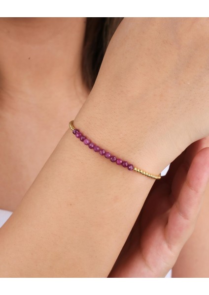 3,8 Karat Kök Yakut Taşlı Gümüş Bileklik fiyatları