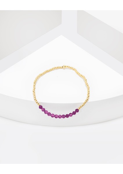 3,8 Karat Kök Yakut Taşlı Gümüş Bileklik modelleri