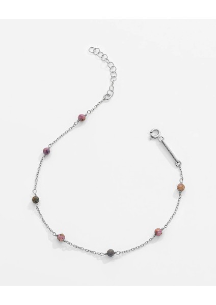2 Karat Multicolor Safir Taşlı Gümüş Serenity Bileklik