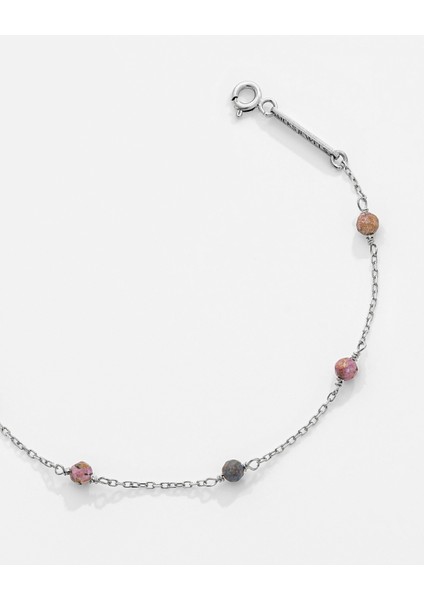 2 Karat Multicolor Safir Taşlı Gümüş Serenity Bileklik