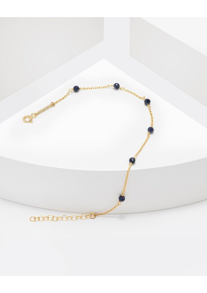 2 Karat Safir Taşlı Gümüş Serenity Bileklik
