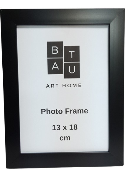 Fotoğraf Çerçevesi 13 x 18 cm Siyah Renk Gerçek Camlı Masaüstü Ayaklı ve Duvara Asılabilir