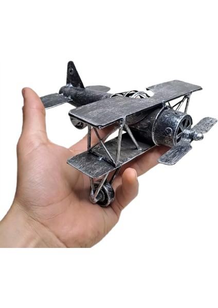 El Yapımı Retro Vintage Boeing 40A Metal Uçak Modeli Maket Biblo Özel Gün Hediyesi Vitrin Ofis Süsü