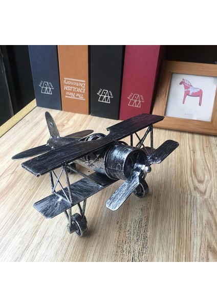 El Yapımı Retro Vintage Boeing 40A Metal Uçak Modeli Maket Biblo Özel Gün Hediyesi Vitrin Ofis Süsü
