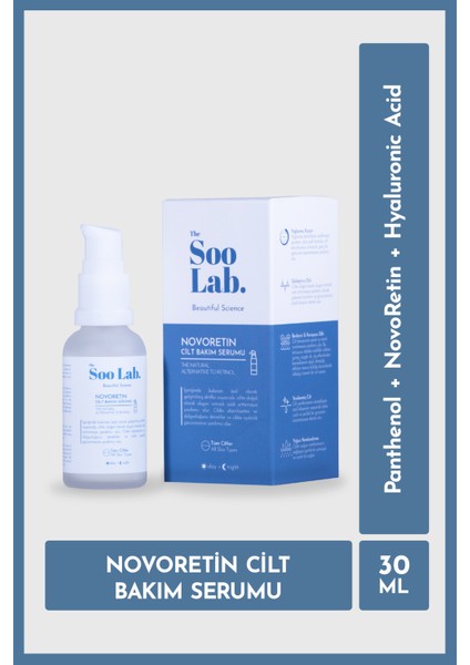 Novoretin Cilt Bakım Serumu | Novoretin, Panthenol, Hyaluronic Acid | 30 ml fiyatları