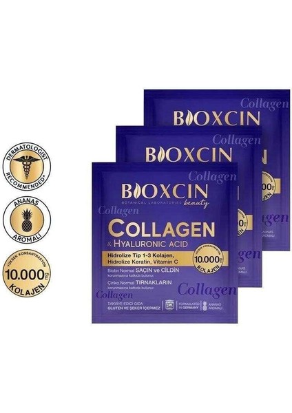 Collagen Hyaluronic Acid Hidrolize Tip 1-3 Kolajen 90 Saşe (3 Al 2 Öde)