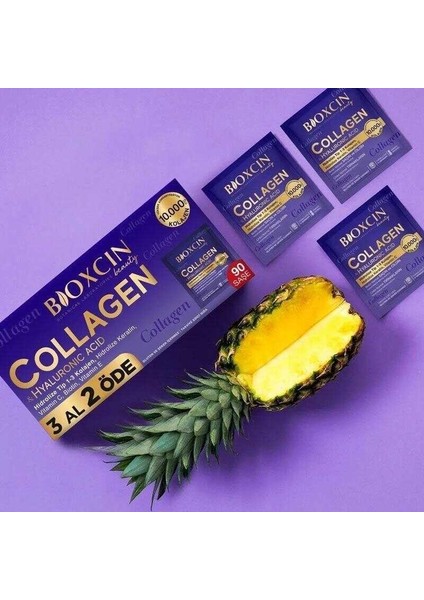 Collagen Hyaluronic Acid Hidrolize Tip 1-3 Kolajen 90 Saşe (3 Al 2 Öde)