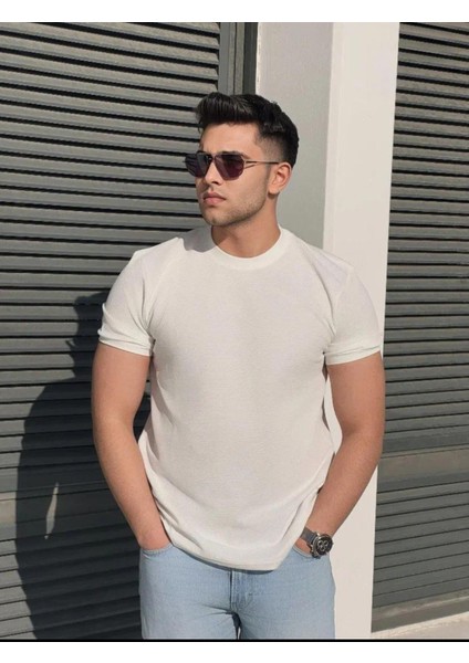 Erkek Bisiklet Yaka T-Shirt