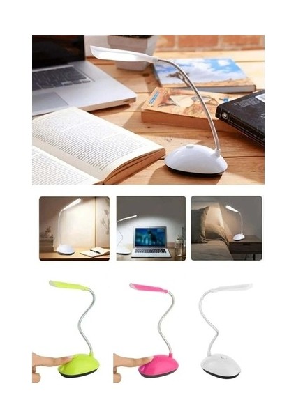 Masa Lambası Spiral LED Kitap Okuma Işığı Pilli Model LED Lamba - Asorti modelleri
