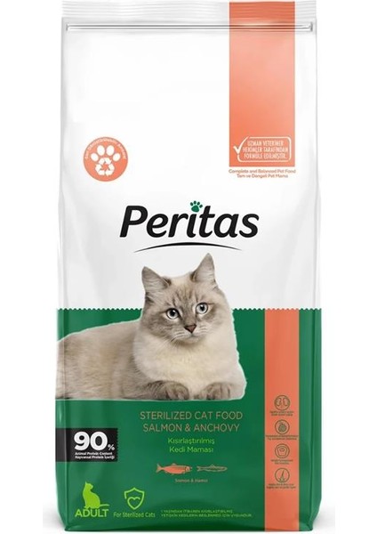 Somonlu & Hamsili Kısırlaştırılmış Yetişkin Kedi Maması 15 kg