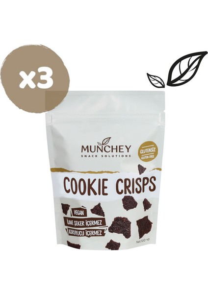 3'lü Cookie Crisps Kakao 100 gr
