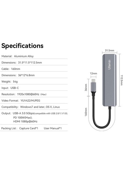 Telefon Ekanını Başka Bir Telefon Ekranına Aktarma Cihazı (D001)