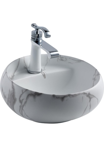 Tezgah Üstü Lavabo (Beyaz Mermer) EH-4660M6