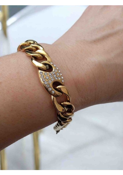 316L Gold Çelik Kararmaz Trend Bileklik fiyatları