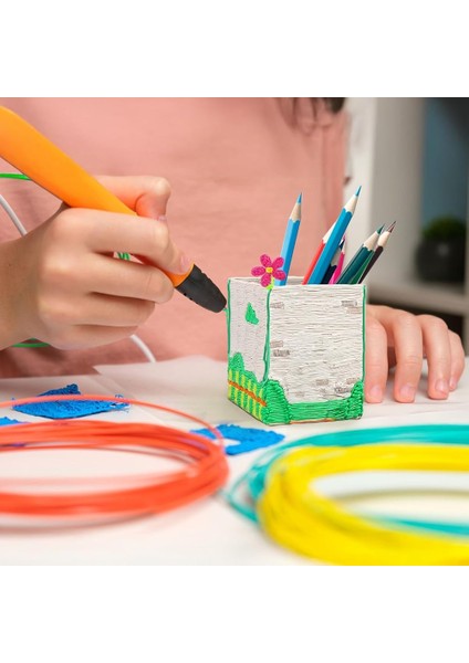 3D Kalem Filament – 60 Metre | 15 Renk (Her Biri 4 Metre) – PLA Malzeme | Hobi ve Eğitim Uyumlu