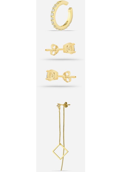 Gümüş Küpe Kombini fiyatları