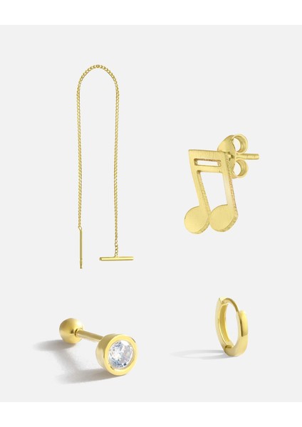 Gümüş Küpe Kombini fiyatları