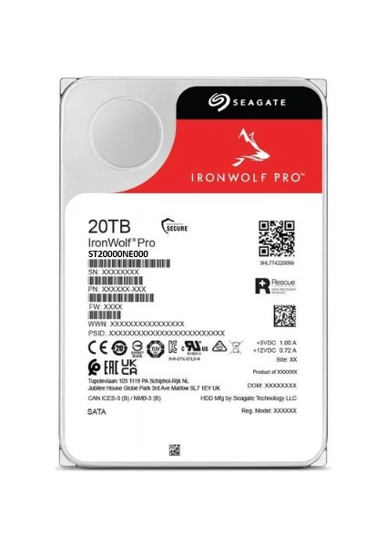20 TB Ironwolf Pro ST20000NE000 Sata 3.0 7200 Rpm 3.5'' Hard Disk fiyatları