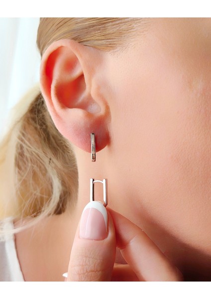 Gümüş Dikdörtgen Küpe fiyatları