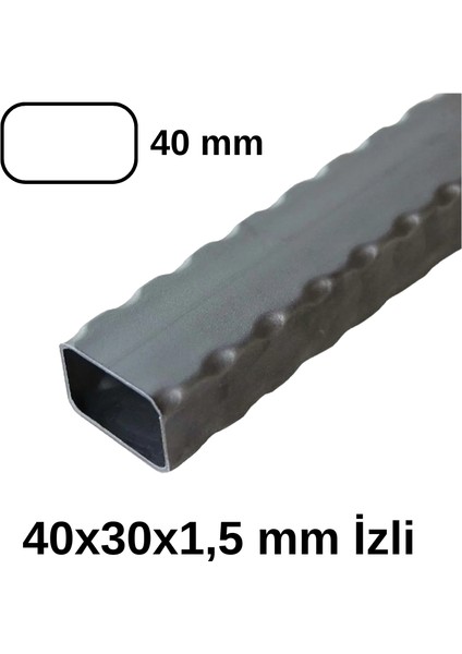 40X30X1.5 mm Izli Ferforje Profil (3 Metre) fiyatları