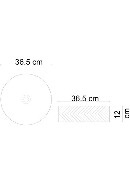 Tezgah Üstü Lavabo (Beyaz) E-W5002