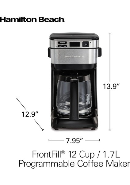 Hmlton Beach Frontfill® 12 Fincan Programlanabilir Kahve Makinesi