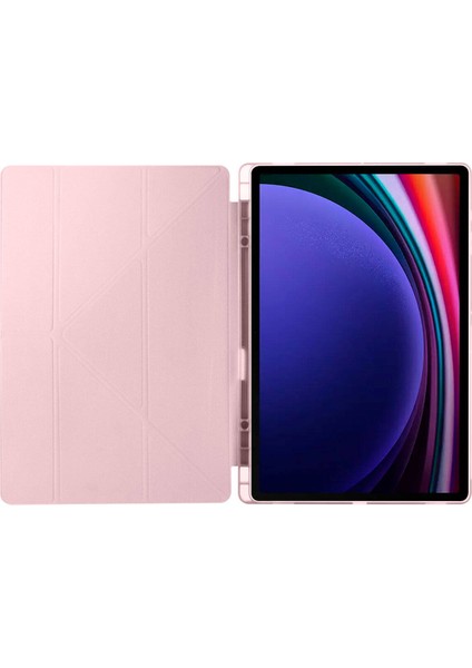 Galaxy Tab S10 Ultra Kılıf Zore Tri Folding Kalem Bölmeli Standlı Kılıf