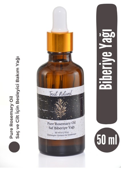 Biberiye Yağı - Saf Saç ve Cilt Bakım Yağı - 50 ml