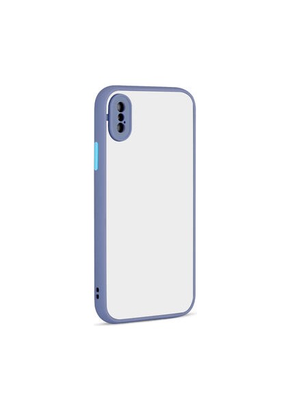 Apple iPhone Xs Kılıf Neonix Kenarları Renkli Silikon Kapak