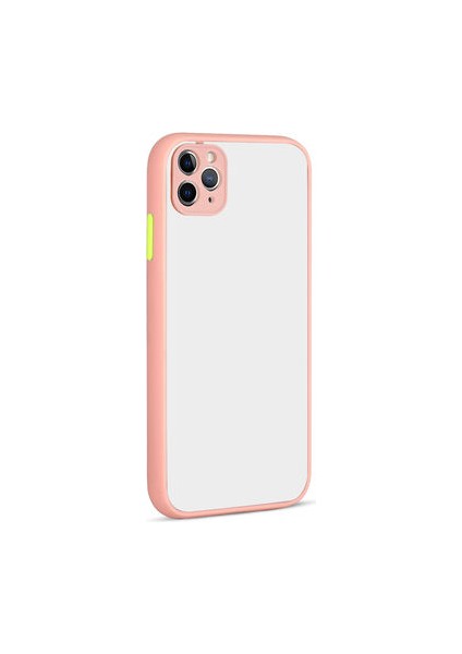Apple iPhone 11 Pro Max Kılıf Neonix Kenarları Renkli Silikon Kapak