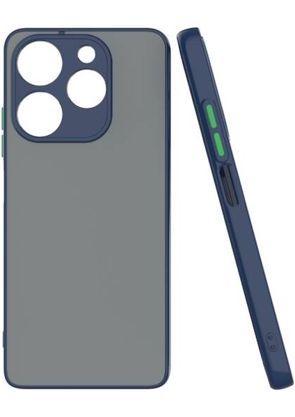 Tecno Spark 10 Pro Kılıf Neonix Kenarları Renkli Silikon Kapak