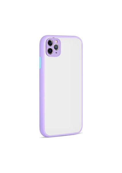 Apple iPhone 11 Pro Max Kılıf Neonix Kenarları Renkli Silikon Kapak