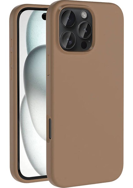 Apple iPhone 16 Pro Max Kılıf Yumuşak Dokulu ve Magsafeli Gravita Premium Kapak