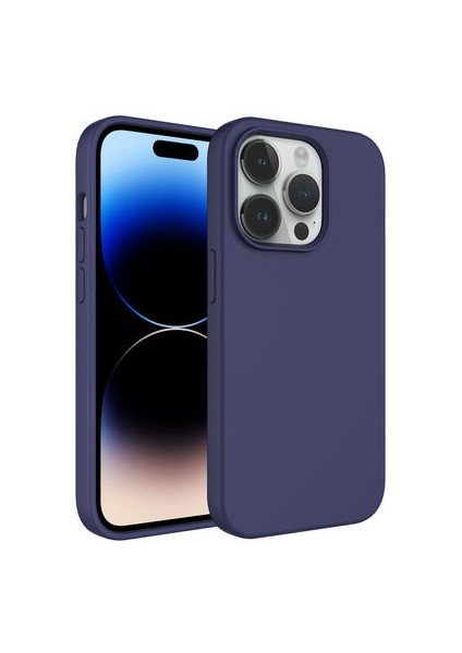 Apple iPhone 14 Pro Max Kılıf Sıvı Teknolojili Silinebilir Sert Kılıf Yumuşak Dokulu ve Magsafeli Gravita Premium Kapak Kapak