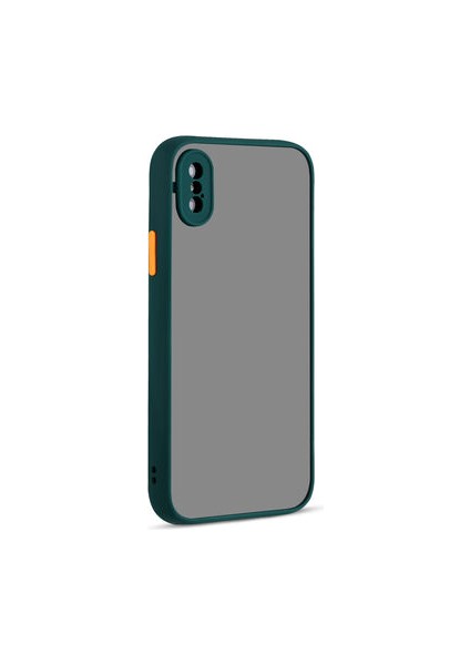 Apple iPhone x Kılıf Neonix Kenarları Renkli Silikon Kapak