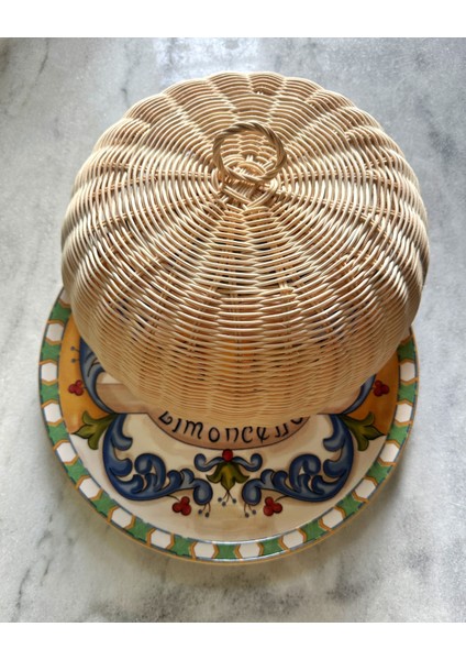 Rattan Bambu Hasır Kek Fanus Kapağı fiyatları