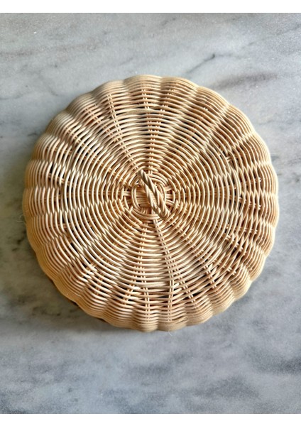 Rattan Bambu Hasır Kek Fanus Kapağı modelleri