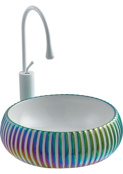 Tezgah Üstü Lavabo (Karışık Renk) E-4161M