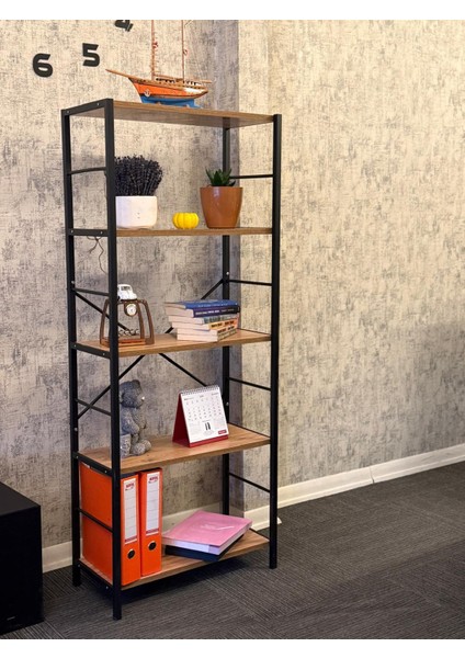 Metal 180cm 5 Raflı Çok Amaçlı Raf Kitaplık