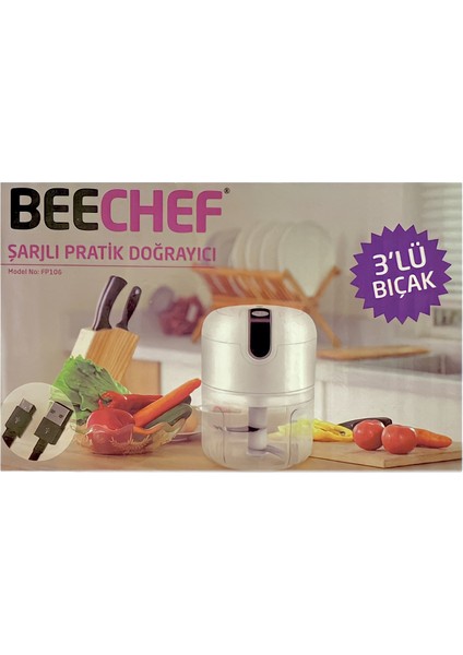 Mini Doğrayıcı - Beyaz - 30 Watt