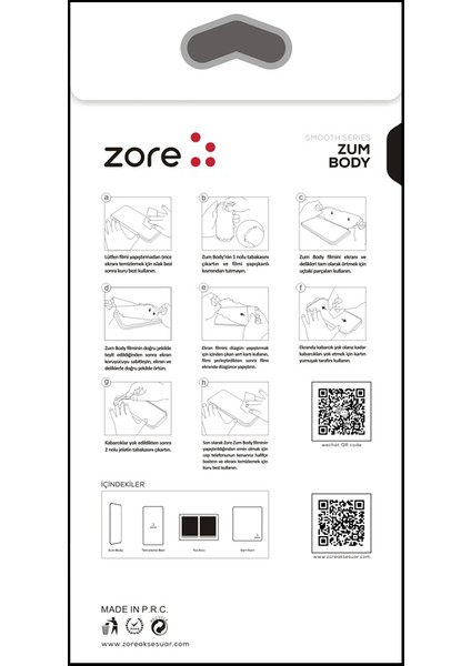 Galaxy S20 Uyumlu Zore Ön Arka Zum Body Ekran Koruyucu