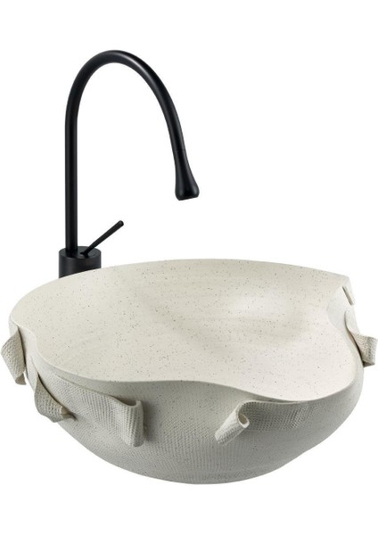 Tezgah Üstü Lavabo (Mat Beyaz) EY-9102