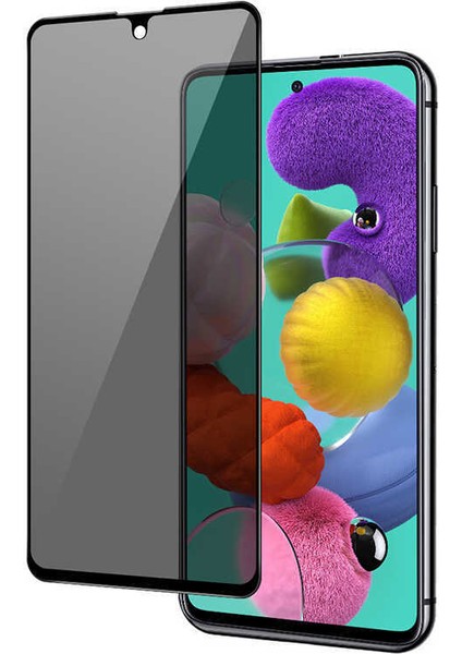 Galaxy M31S Uyumlu Zore New 5d Privacy Temperli Ekran Koruyucu