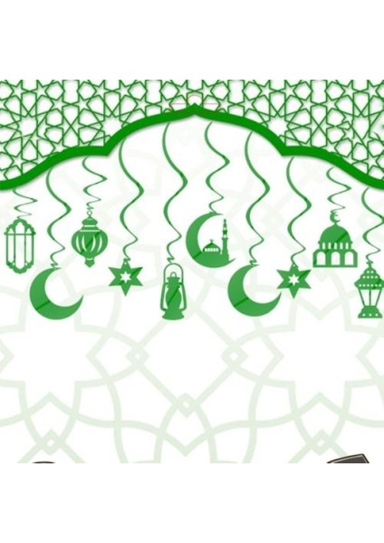 Tavan Süsü 10'lü Metalize Yeşil