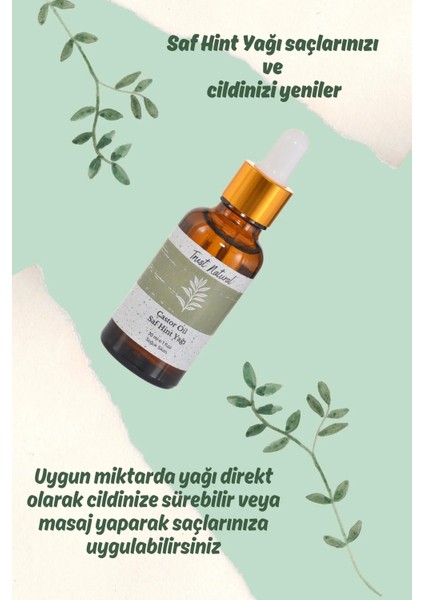 Hint Yağı Soğuk Sıkım %100 Saf 30 ml