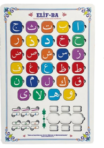 Kur'an Öğreniyorum Seti 3 Kitap + Ahşap Yap-Boz Elif Ba Oyunu