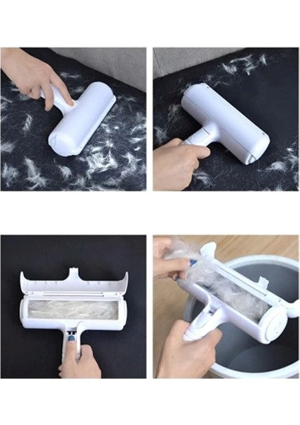 Pratik Kedi Köpek Evcil Hayvan Tüy Temizleyici Kıl Toz Toplayıcı Hazneli Tüy Toplama Aleti 1 Adet