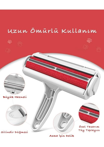 Pratik Kedi Köpek Evcil Hayvan Tüy Temizleyici Kıl Toz Toplayıcı Hazneli Tüy Toplama Aleti 1 Adet indirimleri