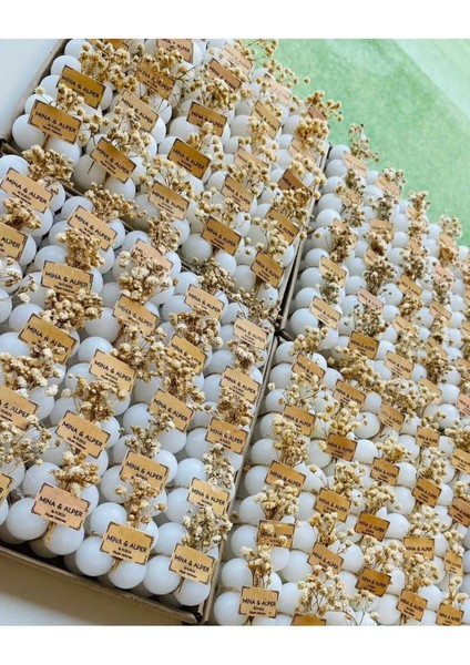 Özel Süs Nişan Söz Nikah Doğum Günü Daha Bir Çok Özel Gün Için Bouble Mum Mumluk Hediyelik 30 Adet fiyatları