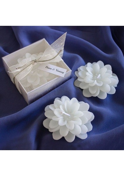 offcial Kutulu Lotus Mum Söz, Nişan, Nikah, Düğün, Doğum Günü Hediyelik (20 Adet)